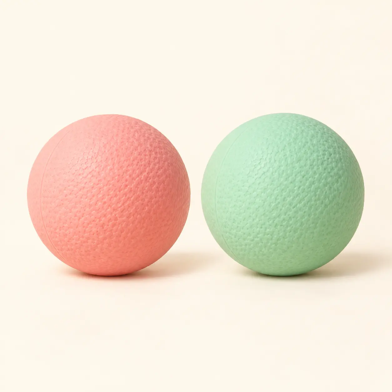 Peach Bounce Ball — Peach pink / Mint green