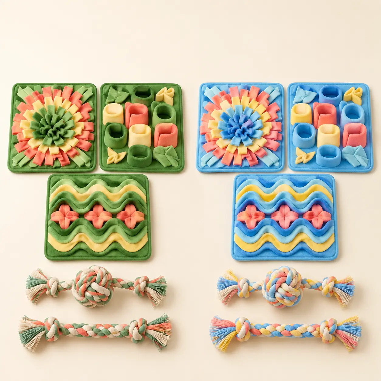 Playful Path Activity Set — Garden green / Sky blue