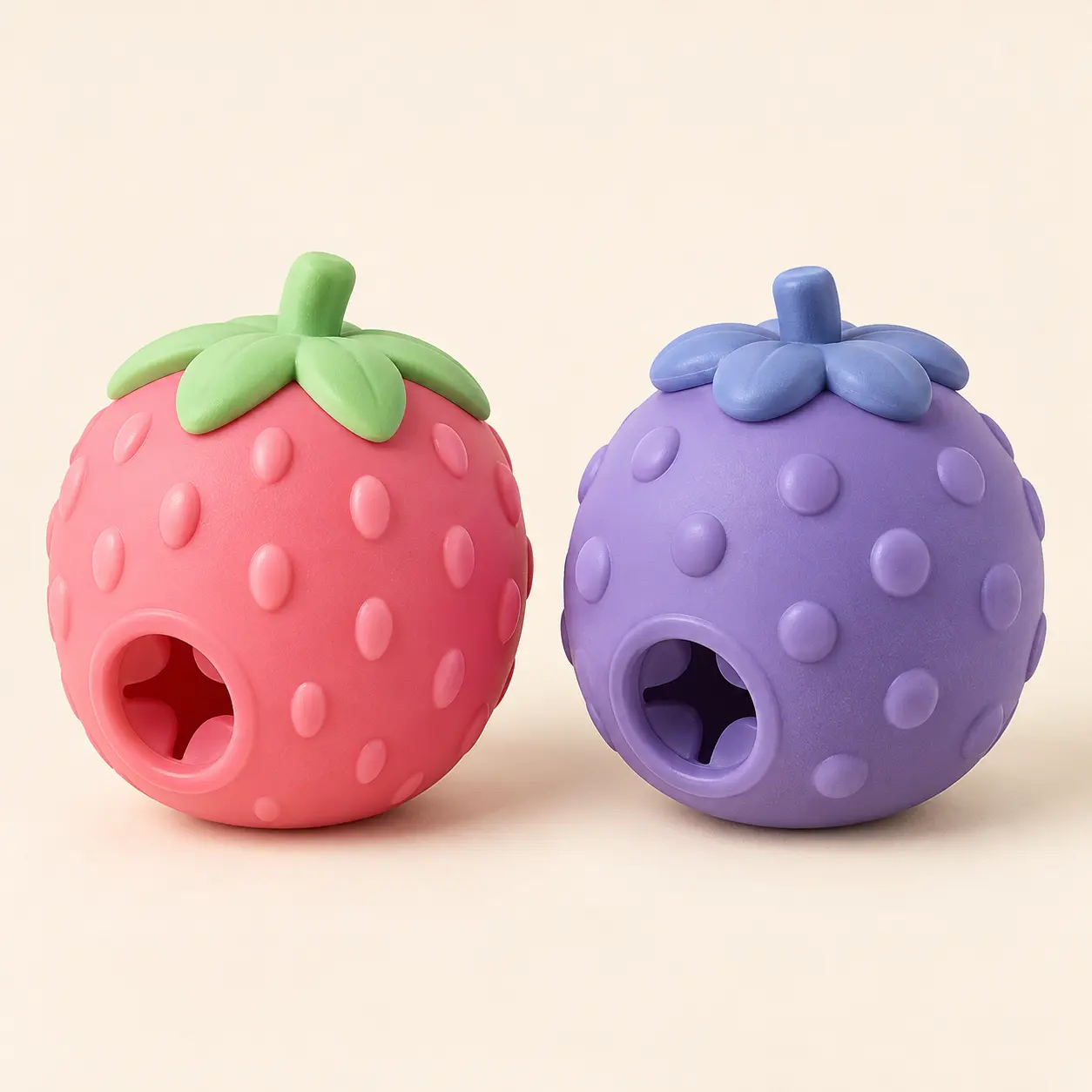 Wobble Berry — Strawberry pink / Blueberry purple